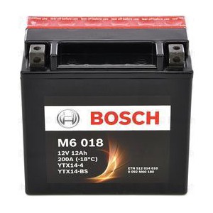 BOSCH M6 AGM YTX14-BS 12AH 200A 12V L+