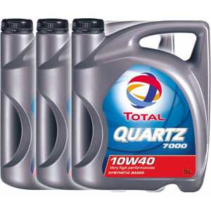 3 броя TOTAL QUARTZ 7000 10W-40 15L