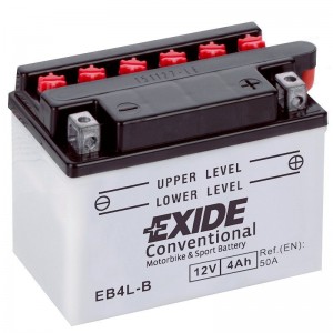 EXIDE BIKE YB4L-B 4AH 50A 12V R+