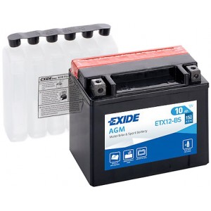 EXIDE BIKE AGM ETX12-BS 10AH 150A 12V L+