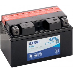 EXIDE BIKE AGM YTZ10-BS 8.6AH 145A 12V L+