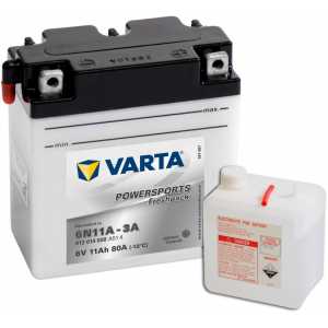 VARTA POWERSPORTS FRESHPACK 11AH 80A 6V R+