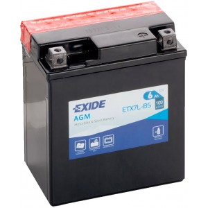 EXIDE BIKE AGM YTX7L-BS 6AH 100A 12V R+