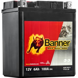 BANNER BIKE BULL AGM YTX7L-BS 6AH 100A R+