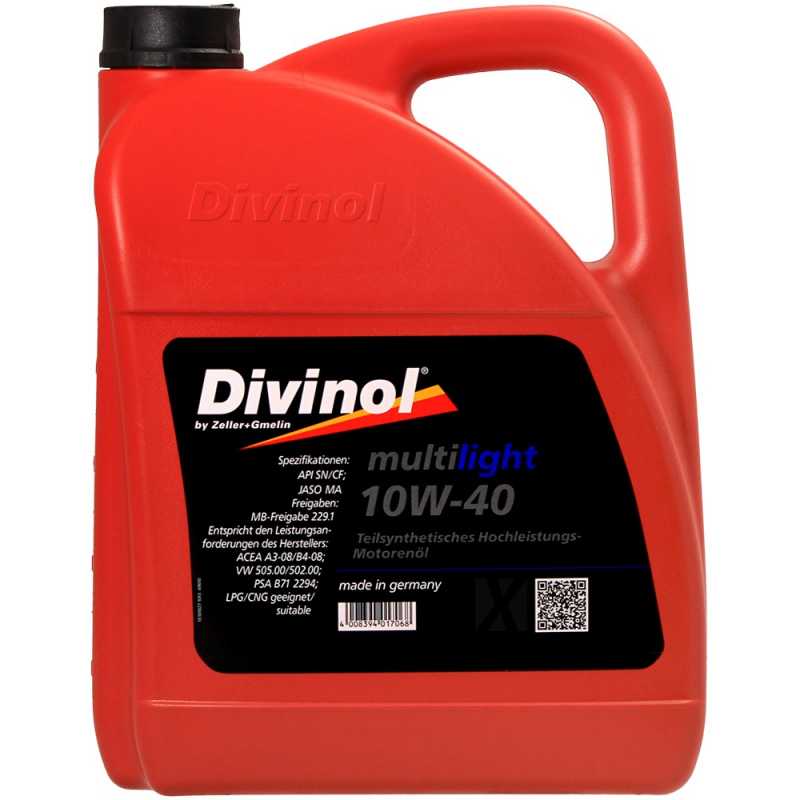 DIVINOL MULTILIGHT 10W-40 5L