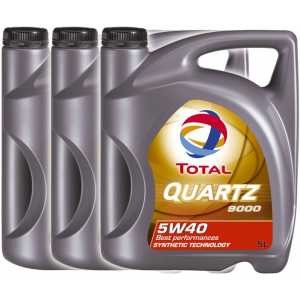 3 броя TOTAL QUARTZ 9000 5W-40 5L