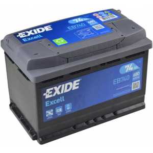 EXIDE EXCELL 74AH 680A R+